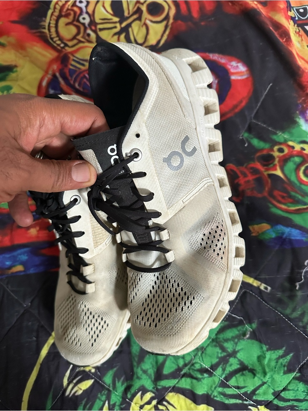 On Cloud Women's Athletic Shoes in Off-White